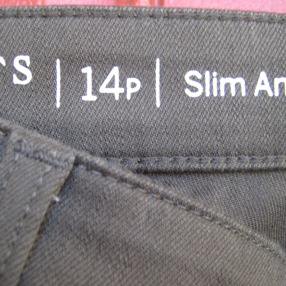 Talbots NEW- Never Worn. Slim Leg Ankle - Olive  - Size 14P - Picture 4 of 5